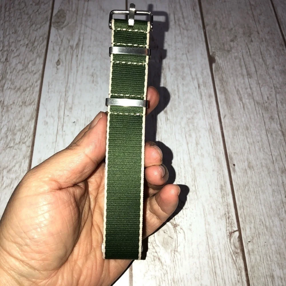 Green NYLON Watch Band Replacement 22”